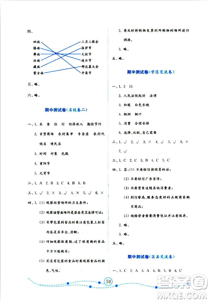 9787532898886金版2018小學(xué)品德與社會(huì)試卷金鑰匙魯人版四年級(jí)上冊(cè)答案