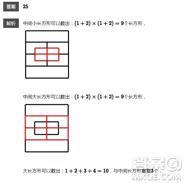 中國兩個字有幾個長方形
