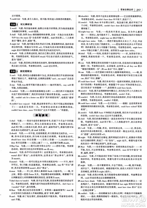 2019版曲一線(xiàn)科學(xué)備考高中習(xí)題化知識(shí)清單英語(yǔ)參考答案
