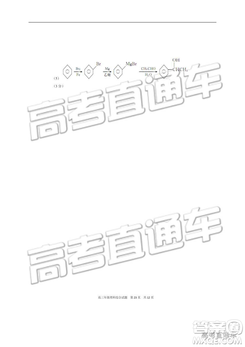 華中師大一附中2018—2019學(xué)年度上學(xué)期高三期中檢測(cè)理綜試題及參考答案