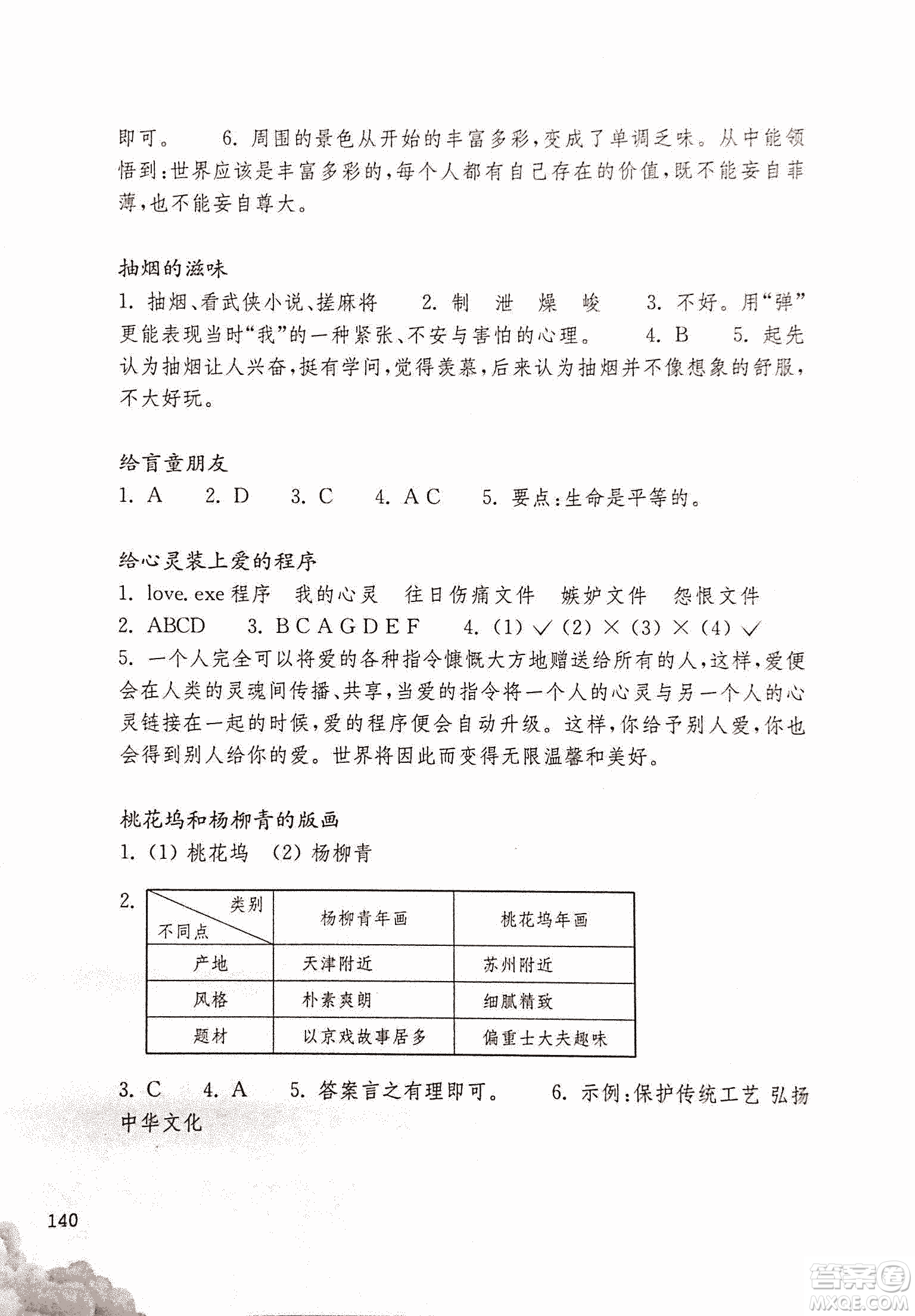 2018年親近母語閱讀力測(cè)試六年級(jí)參考答案