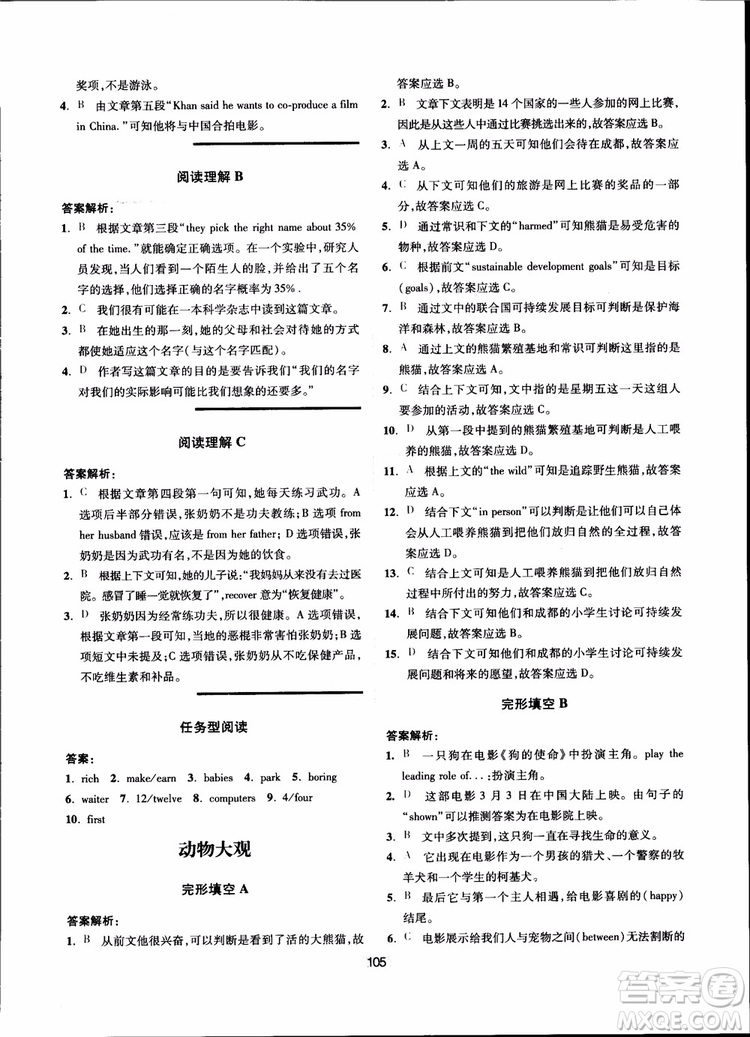 2018點(diǎn)津英語(yǔ)天天練英語(yǔ)時(shí)文閱讀9年級(jí)第一輯參考答案