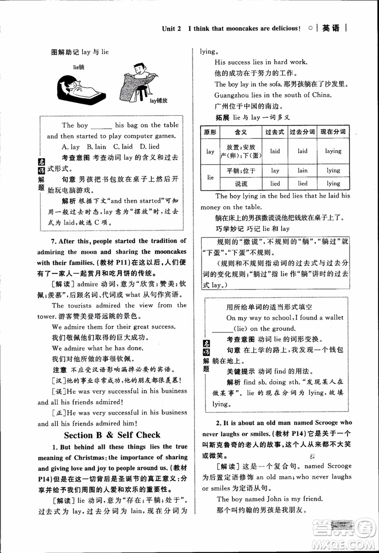 人教版2018九年級(jí)英語(yǔ)全一冊(cè)初中同步學(xué)考優(yōu)化設(shè)計(jì)參考答案