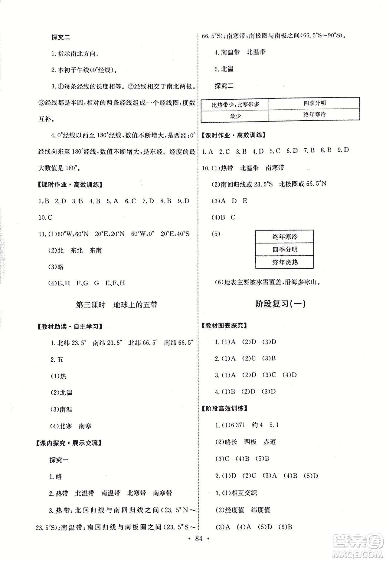9787503187209能力培養(yǎng)與測(cè)試地理七年級(jí)上冊(cè)中圖版答案