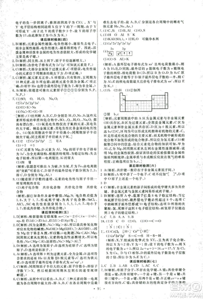 2018年人教版能力培養(yǎng)與測(cè)試化學(xué)選修3物質(zhì)結(jié)構(gòu)與性質(zhì)答案