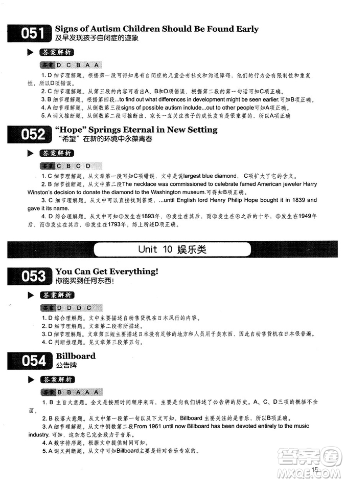 學(xué)語者2018年讀霸178篇高中英語閱讀強(qiáng)化升級(jí)訓(xùn)練答案