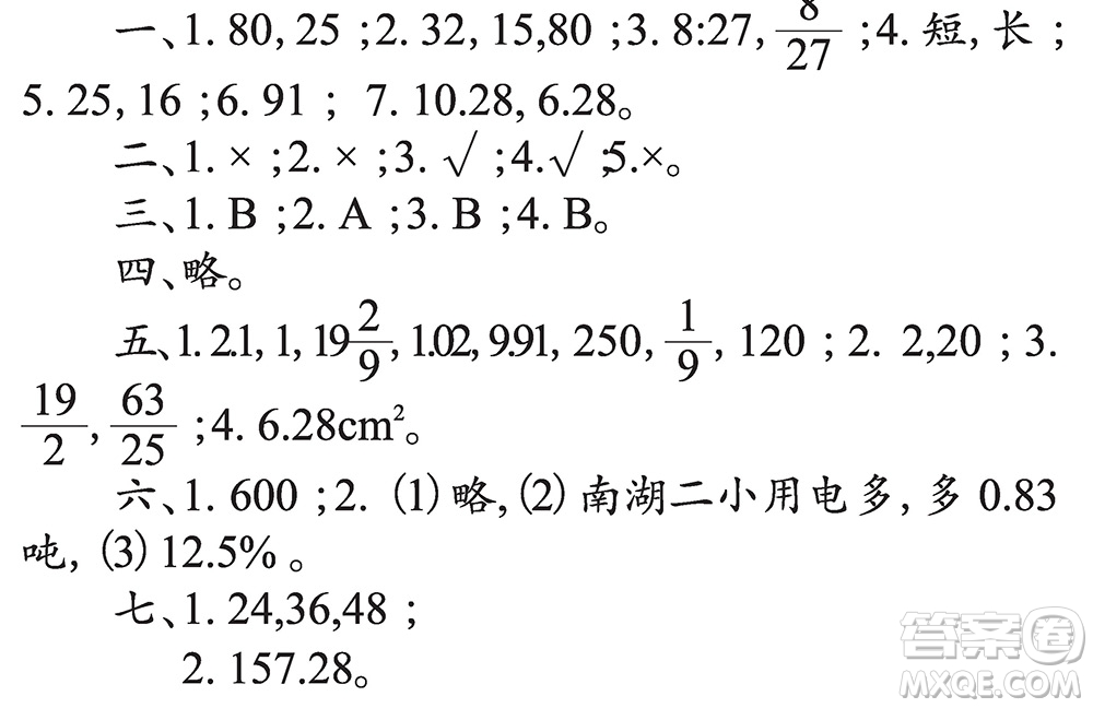 2018年小學(xué)數(shù)學(xué)報(bào)答案六年級(jí)1433期答案匯總