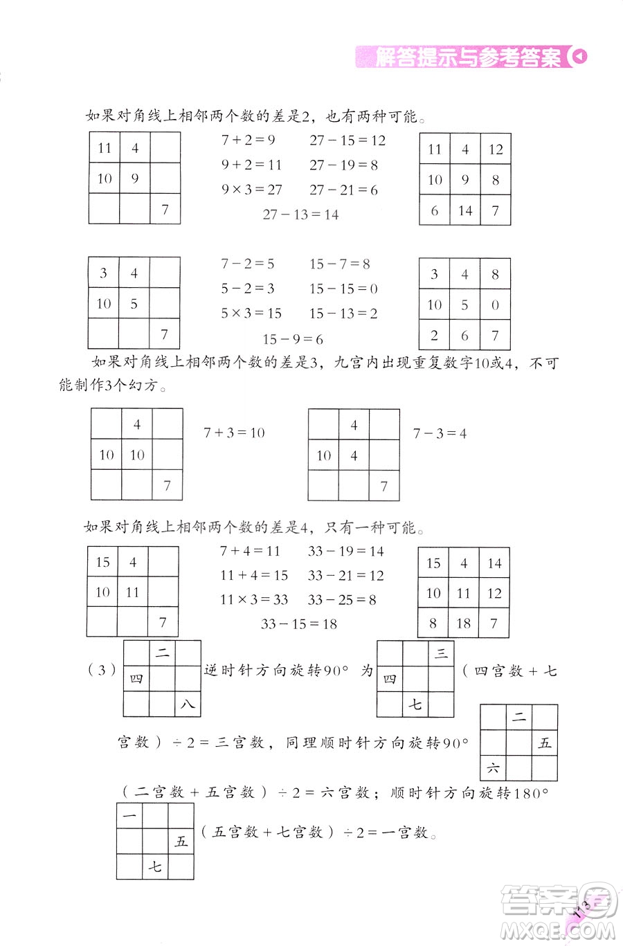 三年級(jí)上第5冊(cè)學(xué)數(shù)學(xué)長(zhǎng)智慧第二版參考答案