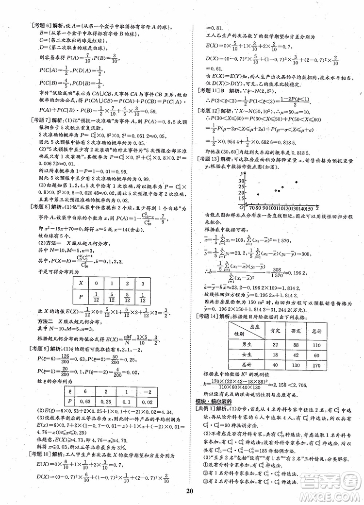 2018年?duì)钤獦騼?yōu)質(zhì)課堂高中數(shù)學(xué)選修2-3人教版參考答案