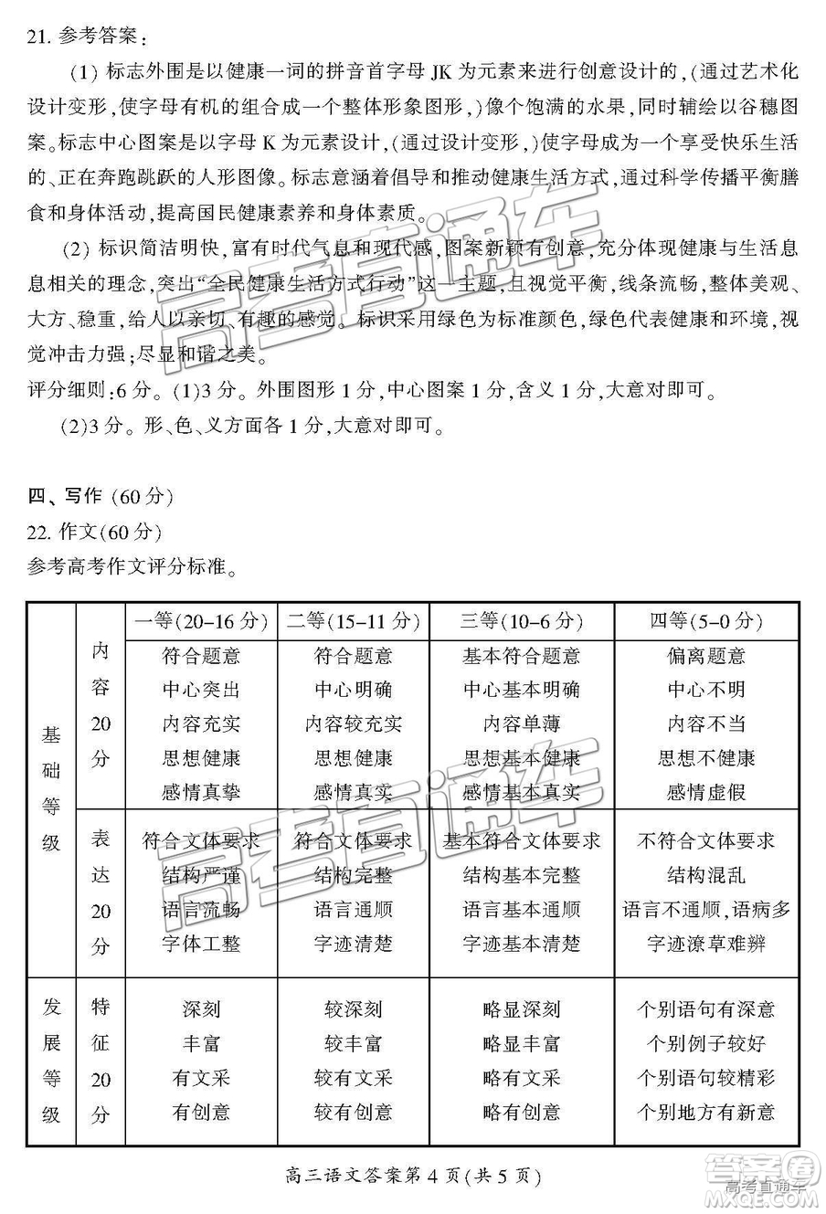 湖南省郴州市2019屆高三第一次質(zhì)量檢測(cè)語(yǔ)文試題及參考答案