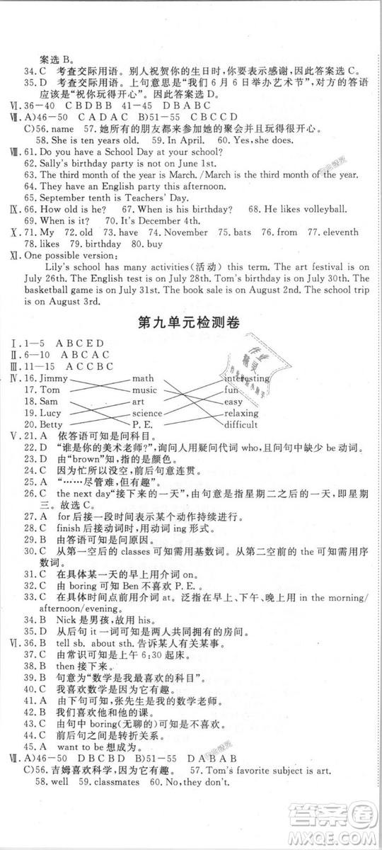 9787563492473優(yōu)翼叢書(shū)2018秋學(xué)練優(yōu)英語(yǔ)七年級(jí)上冊(cè)RJ人教版答案