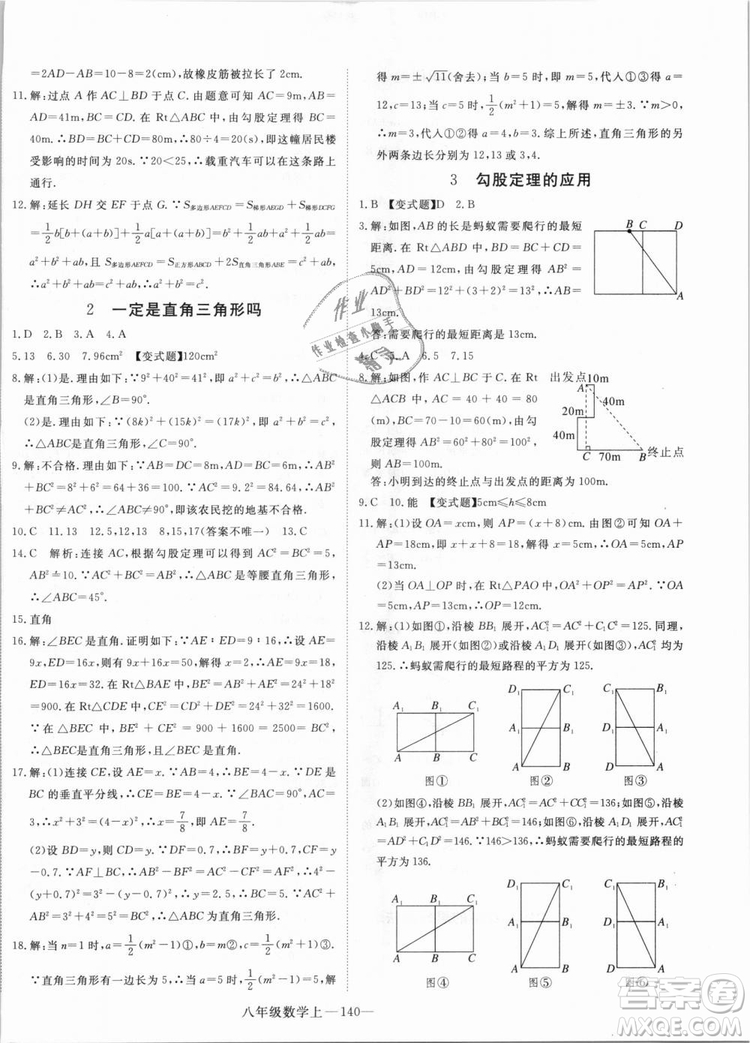 BS優(yōu)翼叢書2018北師大版學(xué)練優(yōu)核心素養(yǎng)提升訓(xùn)練數(shù)學(xué)八年級(jí)上冊(cè)答案