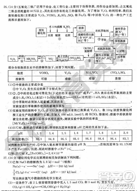 哈師大附中2018-2019學(xué)年度高三上期末考試?yán)砜凭C合試卷及答案