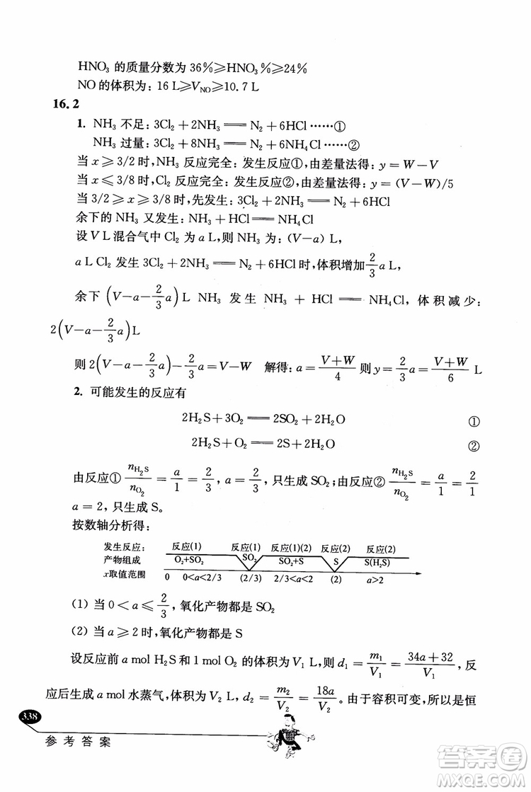 2018年解題高手高中化學(xué)第六版參考答案