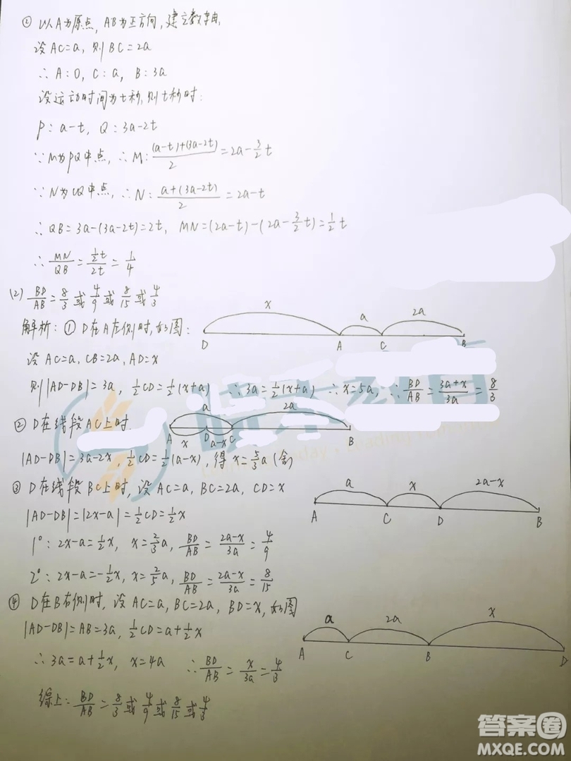 武漢武昌區(qū)2018-2019學(xué)年度七年級上學(xué)期數(shù)學(xué)期末試卷答案
