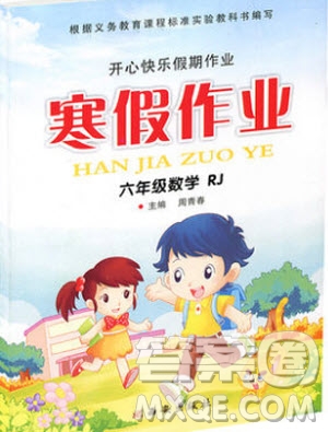 2019版開心快樂假期寒假作業(yè)六年級數(shù)學(xué)人教版RJ參考答案