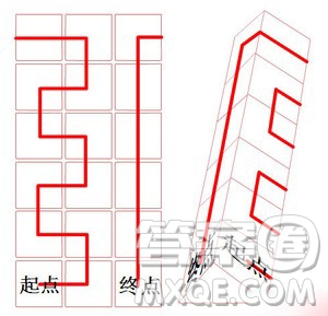 一筆從起點(diǎn)走到終點(diǎn)不能重復(fù)不能有斜線畫完所有格子