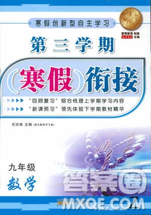 寒假創(chuàng)新型自主學(xué)習(xí)2019版第三學(xué)期寒假銜接數(shù)學(xué)九年級(jí)Z浙教版參考答案