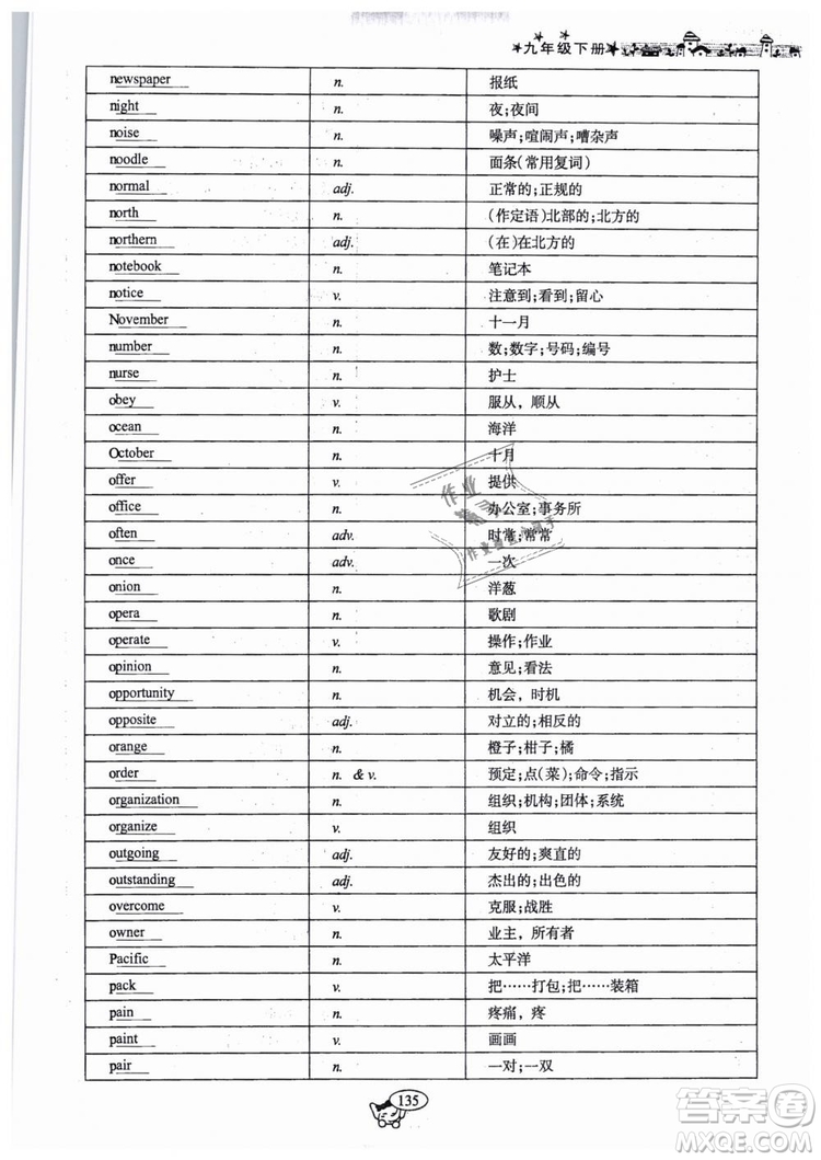 全新版2019新動(dòng)力英語(yǔ)螺旋學(xué)習(xí)法人教版九年級(jí)下冊(cè)參考答案