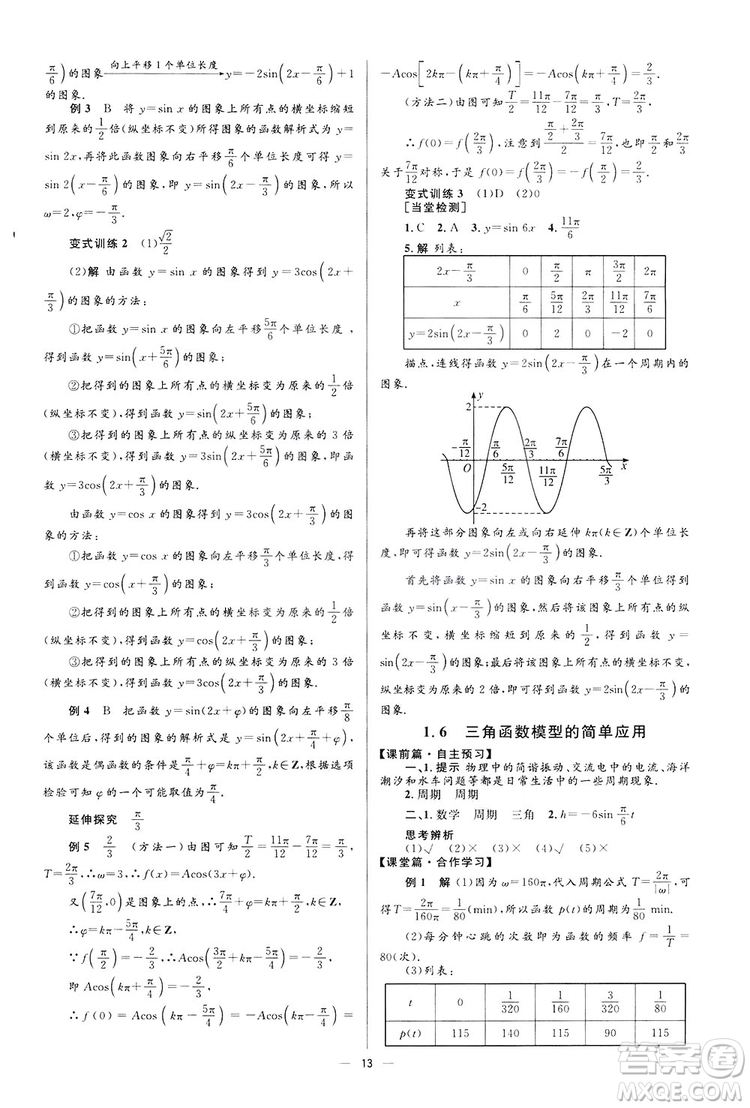 高中同步學考優(yōu)化設(shè)計2019數(shù)學必修4答案