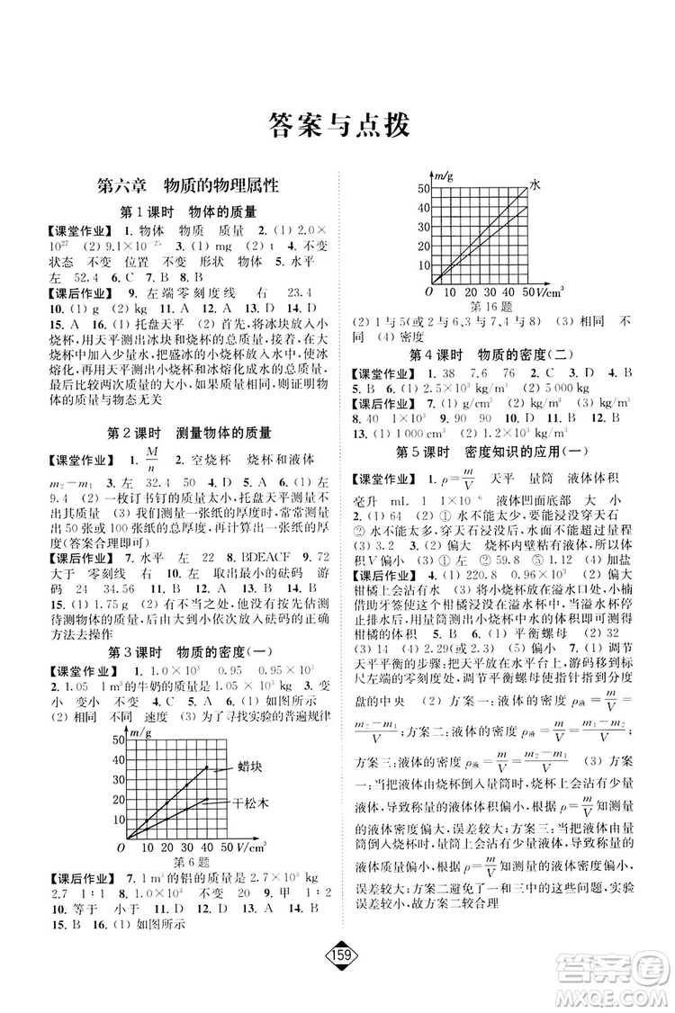 輕松一典2019輕松作業(yè)本物理八年級(jí)下冊(cè)新課標(biāo)江蘇版答案