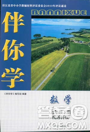 2019春蘇科版伴你學(xué)數(shù)學(xué)九年級下冊參考答案