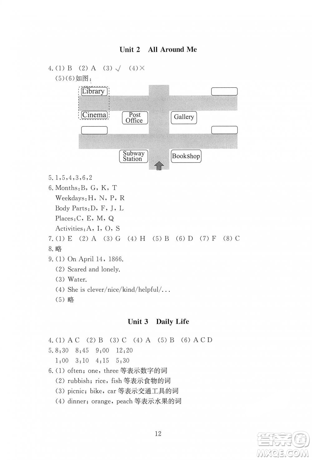 2019春海淀名師伴你學(xué)同步學(xué)練測(cè)六年級(jí)英語(yǔ)下冊(cè)人教版參考答案