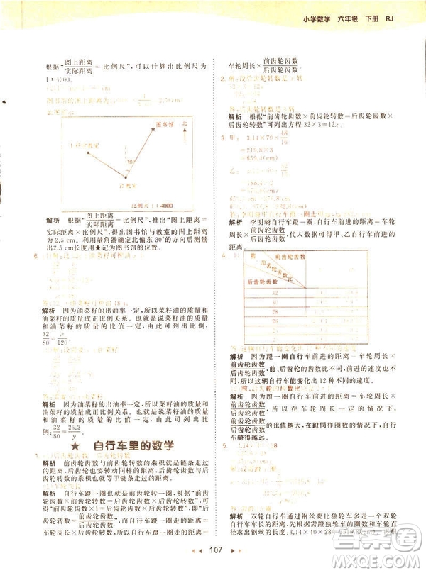曲一線小兒郎2019春53天天練小學(xué)數(shù)學(xué)六年級(jí)下冊(cè)RJ人教版答案