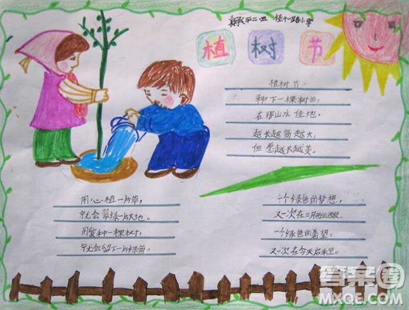 2019植樹節(jié)手抄報(bào)圖片大全 小學(xué)生植樹節(jié)手抄報(bào)簡(jiǎn)單漂亮2019