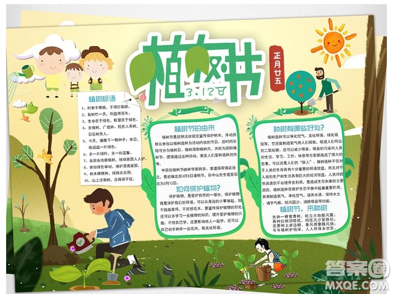 2019植樹(shù)節(jié)的手抄報(bào)圖片 植樹(shù)節(jié)手抄報(bào)簡(jiǎn)單圖片整理