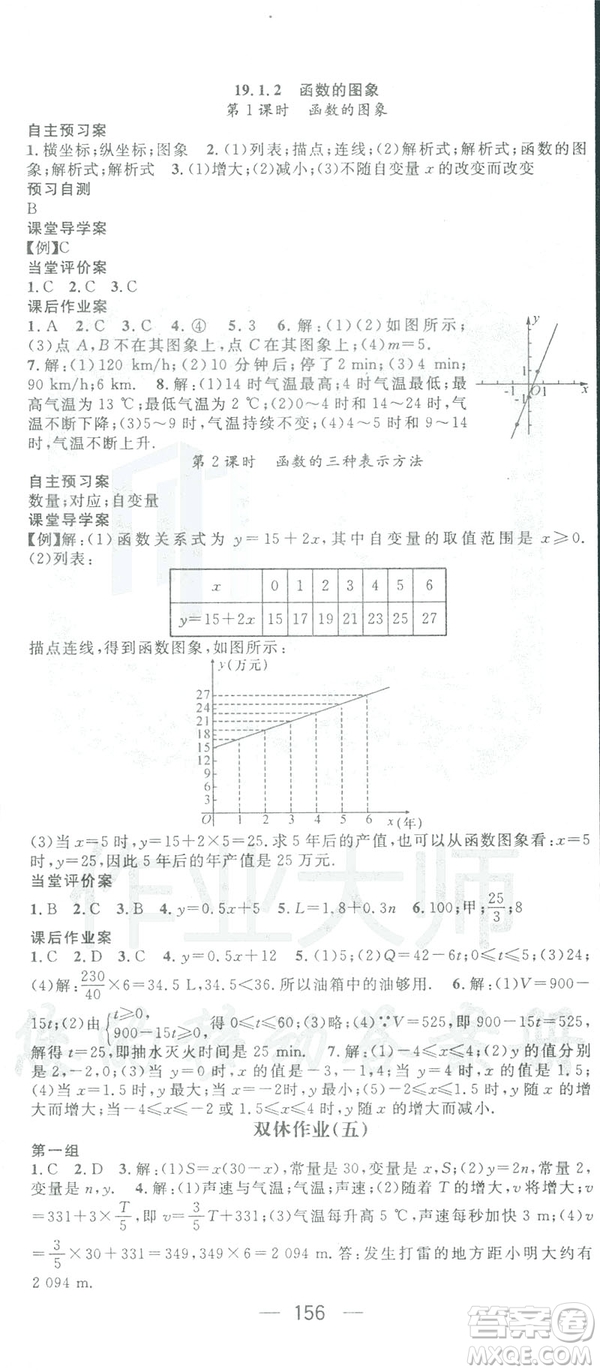 鴻鵠志文化2019RJ人教版名師測控八年級數(shù)學(xué)下冊云南專版答案