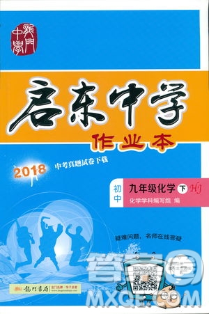 2019春正版啟東中學作業(yè)本九年級化學下HJ滬教版答案