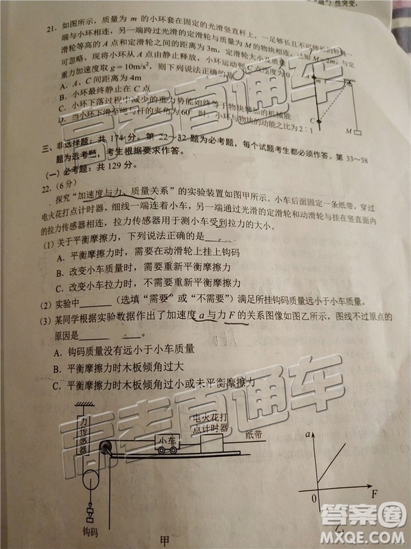 2019年昆明二統(tǒng)理綜試題及參考答案