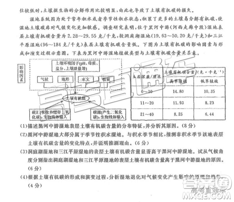 河北衡水中學(xué)2019屆高三下學(xué)期一調(diào)考試文科綜合試題及答案
