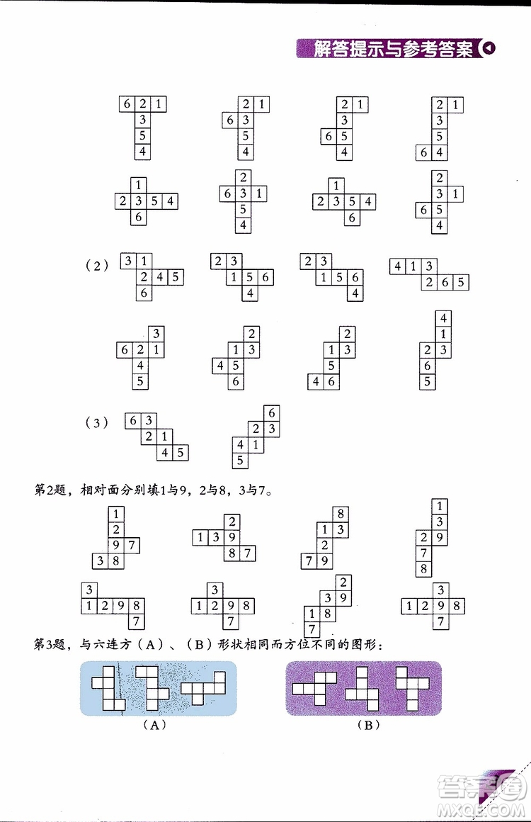 2019版學(xué)數(shù)學(xué)長(zhǎng)智慧五年級(jí)下第10冊(cè)第二版參考答案