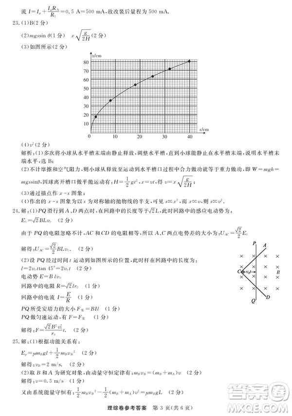 2019哈三中高三第三次模擬考試理綜試題及答案