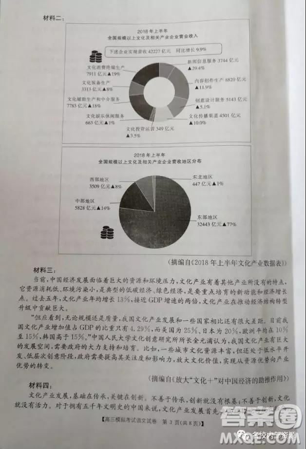 遼寧省2019屆遼陽(yáng)市高三下學(xué)期第二次模擬測(cè)試語(yǔ)文試題答案