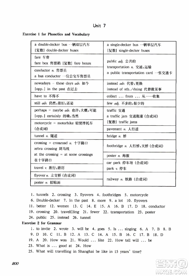 2019年華東師大版一課一練六年級英語N版牛津版第二學(xué)期參考答案
