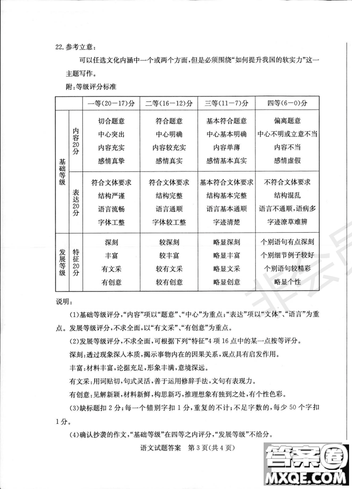 2019年濱州二模語(yǔ)文試題及答案
