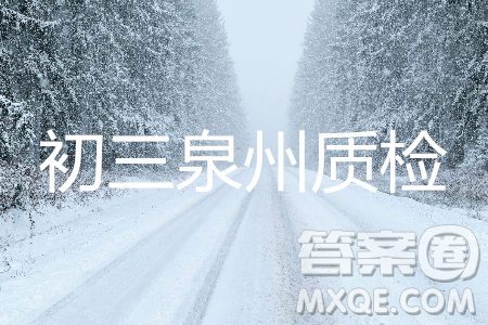 2019年泉州市初中畢業(yè)班學(xué)業(yè)質(zhì)量檢測語文試題及答案