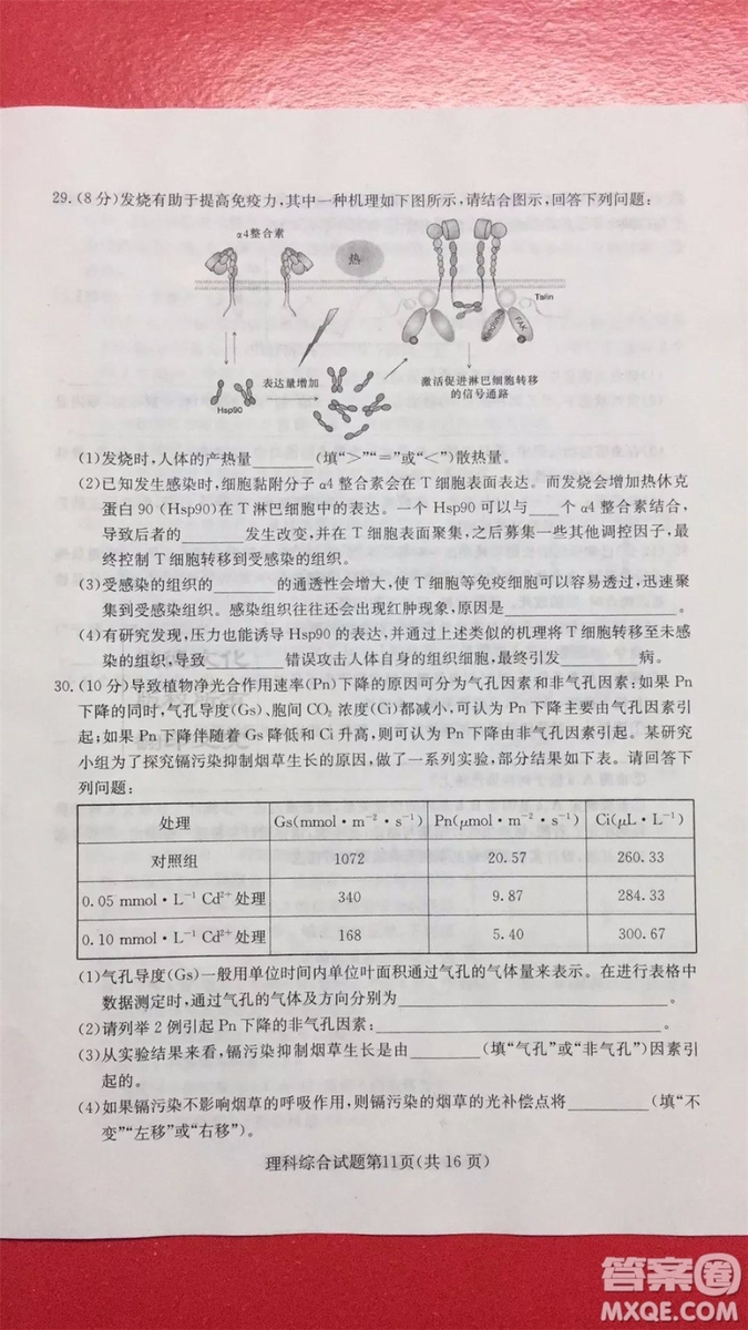2019年普通高等學(xué)校招生全國(guó)統(tǒng)一考試考前演練六文理綜試題及答案
