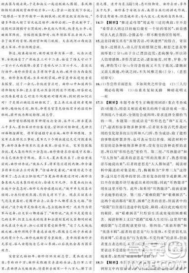 2019年河北省衡水中學高三下學期全國統(tǒng)一聯(lián)合考試語文試題及答案