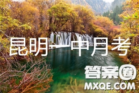 昆明一中2019屆高三第八次月考聯(lián)考理綜答案
