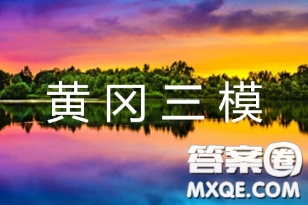 2019年黃岡三模英語試題及答案