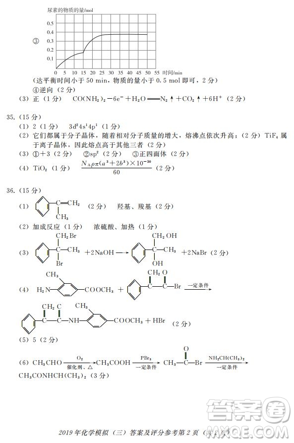 西藏拉薩市2019屆高三第三次模擬考試理綜試題及參考答案