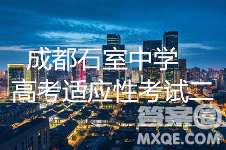 2019年成都石室中學(xué)高考適應(yīng)性考試二語(yǔ)文試題及參考答案