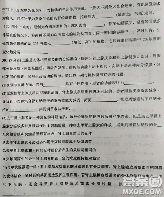 2019年衡水中學(xué)高三考前模擬卷文理綜試題及參考答案