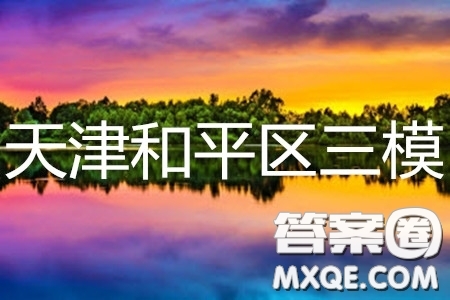 2019年天津市和平區(qū)高三下學(xué)期三模文理綜試題及答案