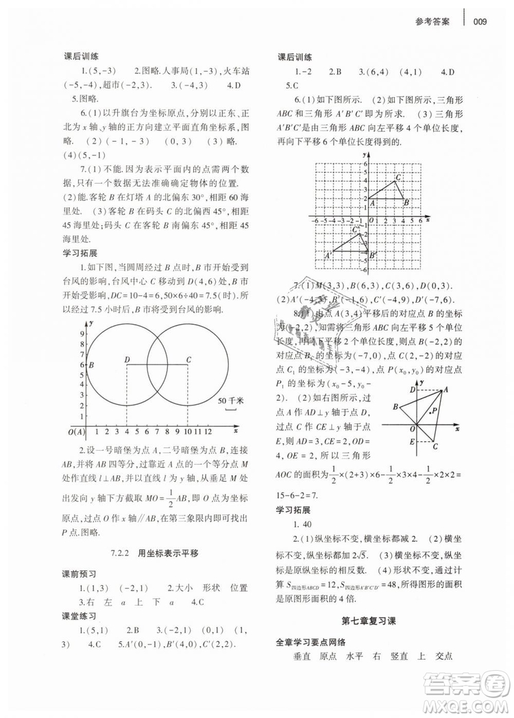 2019年基礎(chǔ)訓(xùn)練七年級數(shù)學(xué)下冊人教版大象出版社答案