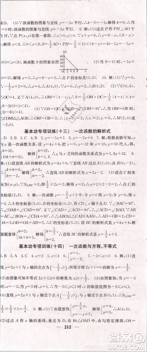 2019年課堂點(diǎn)睛八年級(jí)下冊數(shù)學(xué)人教版參考答案
